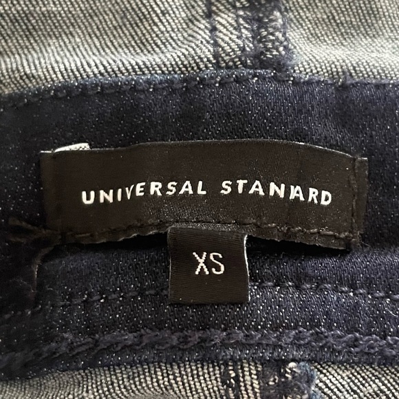 Universal Standard Olivia Denim Overalls In Dark Indigo Size XS / US Large - Picture 6 of 15